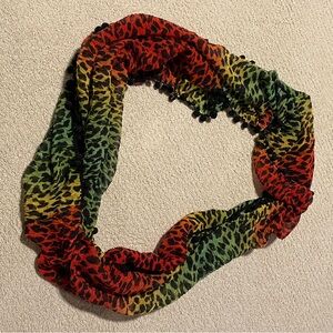 Betsey Johnson Multicolor Leopard Print Scarf